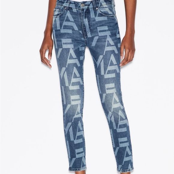 Armani Exchange Denim - Armani Exchange J61 Super Skinny Capri